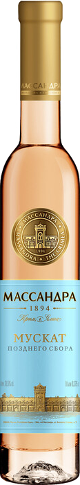 Мускат Позднего Сбора Розовое Массандра 0.375 л