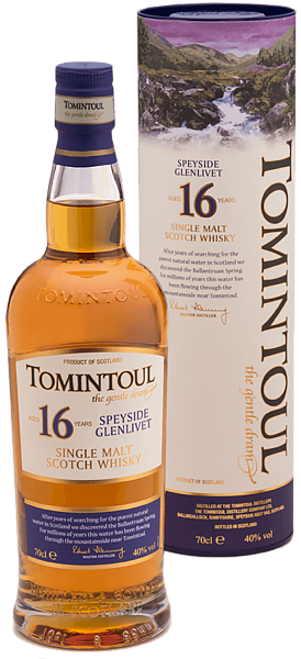 Tomintoul Speyside Glenlivet Single Malt Scotch Whisky 16 YO (gift box), 0.7 л в Пензе