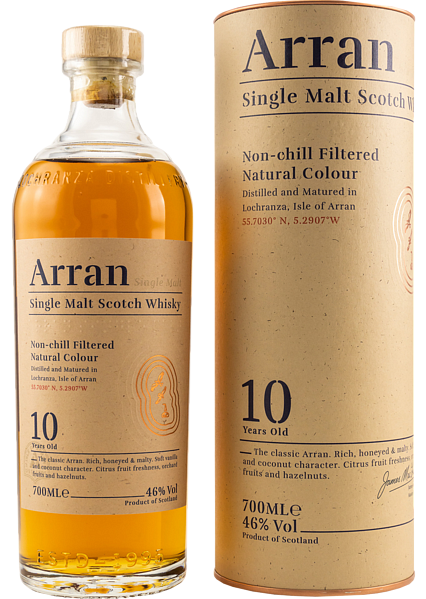Arran Single Malt Scotch Whisky 10 y.o. (gift box), 0.7 л в Пензе