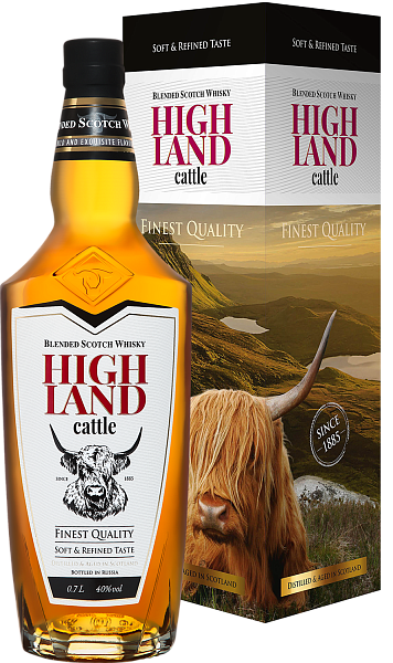 Highland Cattle Blended Scotch Whisky (gift box), 0.7 л в Пензе