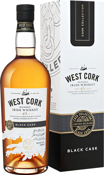 Виски West Cork Black Cask Blended Irish Whiskey (Подарочная упаковка), 0.7 л в Пензе