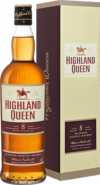 Highland Queen Blended Scotch Whisky 8 y.o. (gift box), 0.7 л в Пензе